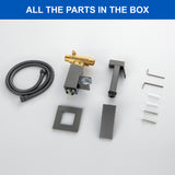 Handheld Bidet Sprayer for Toilet, Brass Baby Cloth Diaper Sprayer Kit with Hose Brass Valve