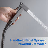 Handheld Bidet Sprayer for Toilet, Brass Baby Cloth Diaper Sprayer Kit with Hose Brass Valve