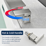 High Flow roman faucet set 4-piece Waterfall Tub Filler with Rough-in Valve and hand shower