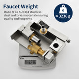 Waterfall Roman Tub Faucet  Single-Handle 4 Hole Deck Mounted Tub Filler with Shower Diverter Solid Brass