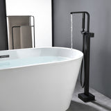 Two Water Modes freestanding tub faucet with handheld sprayer and 360° Swivel Spout