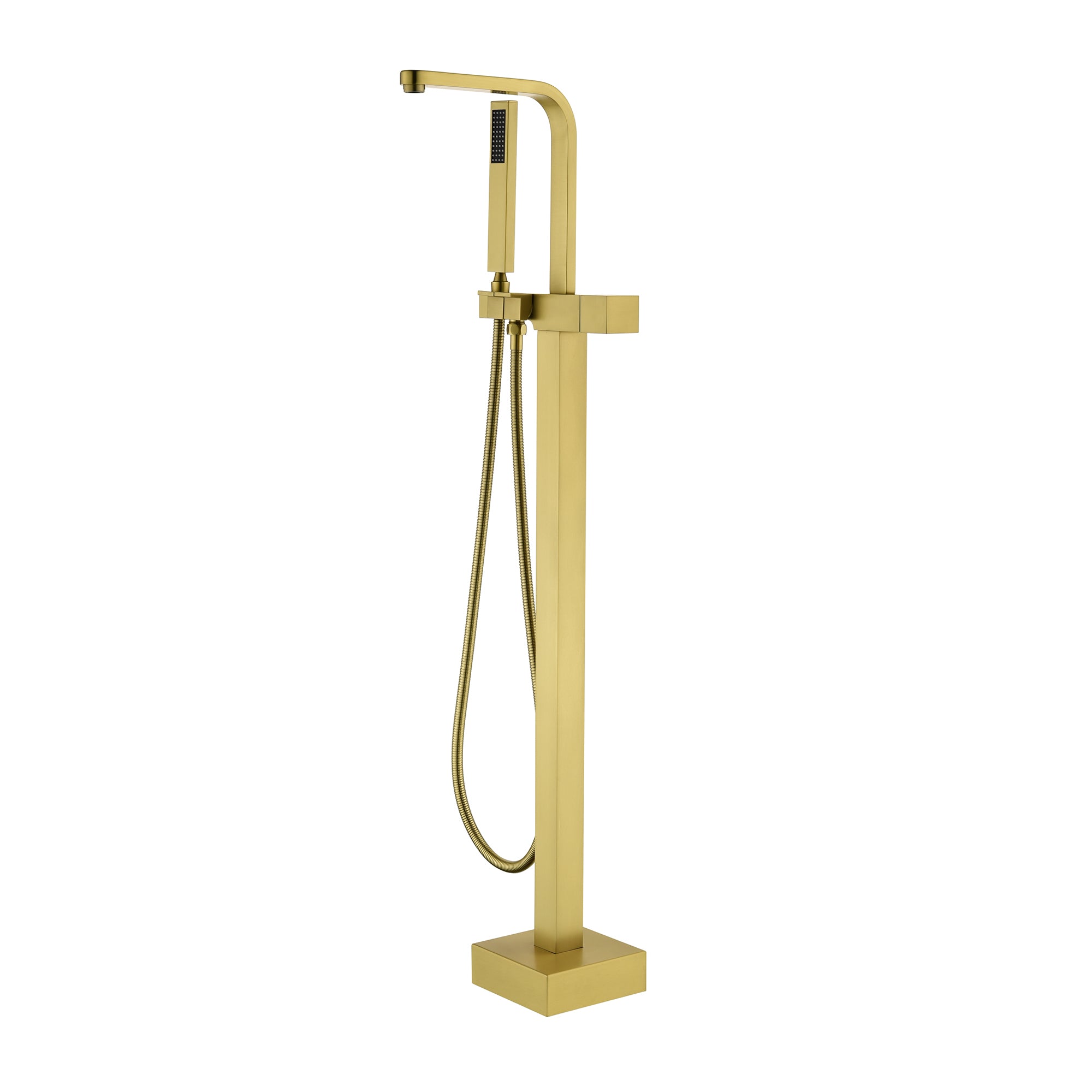 Two Water Modes freestanding tub faucet with handheld sprayer and 360° Swivel Spout