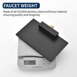 Wide Waterfall Faucet for Vessel Sinks Stainless Steel Single Lever Two Hole Wall Mounted Bathroom Faucet with Brass Connector