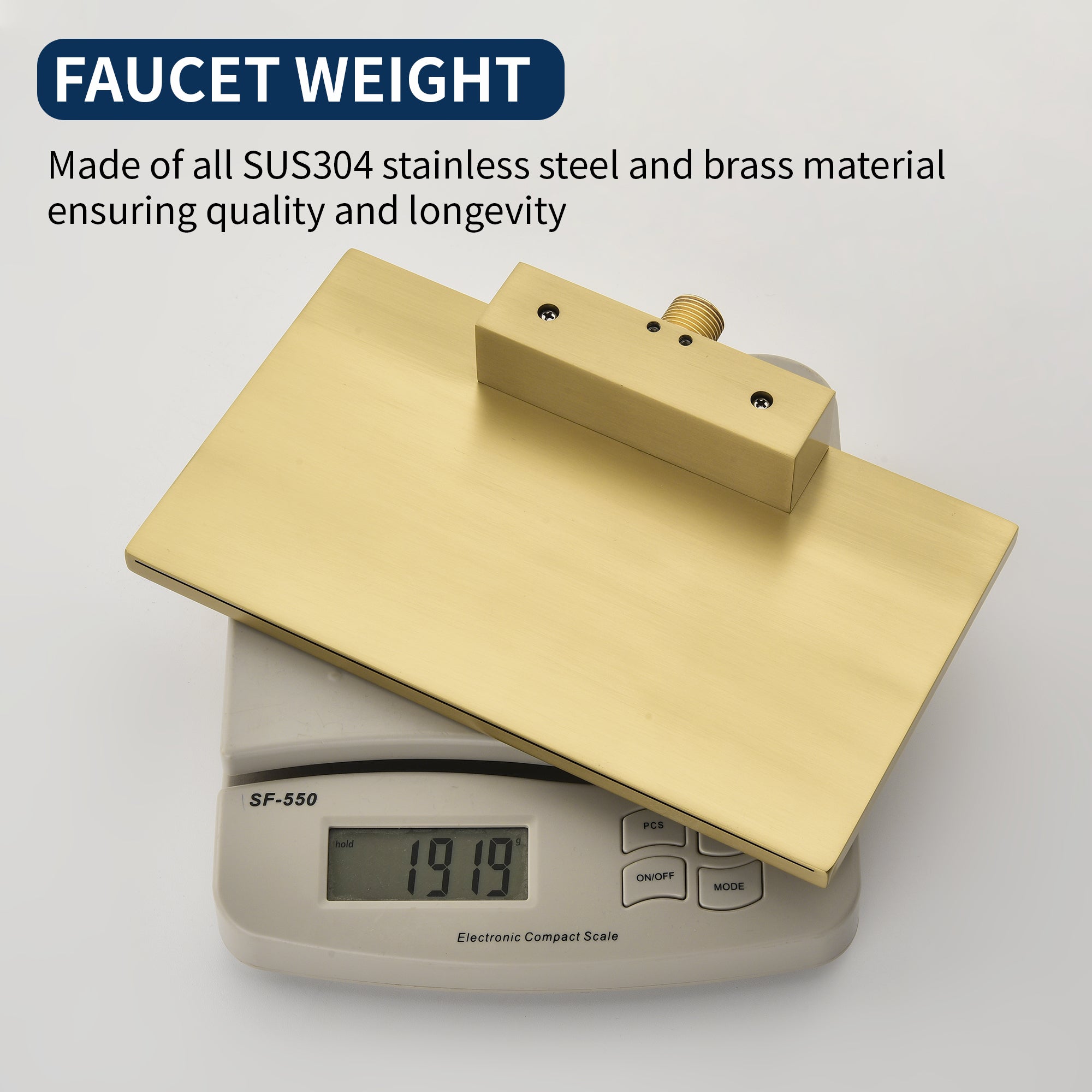 Wide Waterfall Faucet for Vessel Sinks Stainless Steel Single Lever Two Hole Wall Mounted Bathroom Faucet with Brass Connector