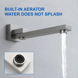 Luxury Tub Shower Faucet Combo Set with Rough-in Valve, Wall Mounted Shower System with Tub Spout Bathroom Shower Fixture Shower Valve and Trim Kit