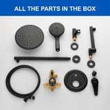 Shower Faucet Set with Tub Spout Luxury Tub Shower Faucet Combo Set with 9 inches Shower Head and Handheld Shower Bathroom Shower Valve Trim Kit Shower Fixture
