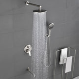 Shower Faucet Set with Tub Spout Luxury Tub Shower Faucet Combo Set with 9 inches Shower Head and Handheld Shower Bathroom Shower Valve Trim Kit Shower Fixture