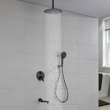 Shower Faucet Set with Tub Spout Rain Shower System Bathroom Shower Set Tub Shower Faucet Combo Set Complete Celling Mounted