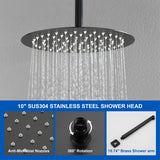 Shower Faucet Set with Tub Spout Rain Shower System Bathroom Shower Set Tub Shower Faucet Combo Set Complete Celling Mounted