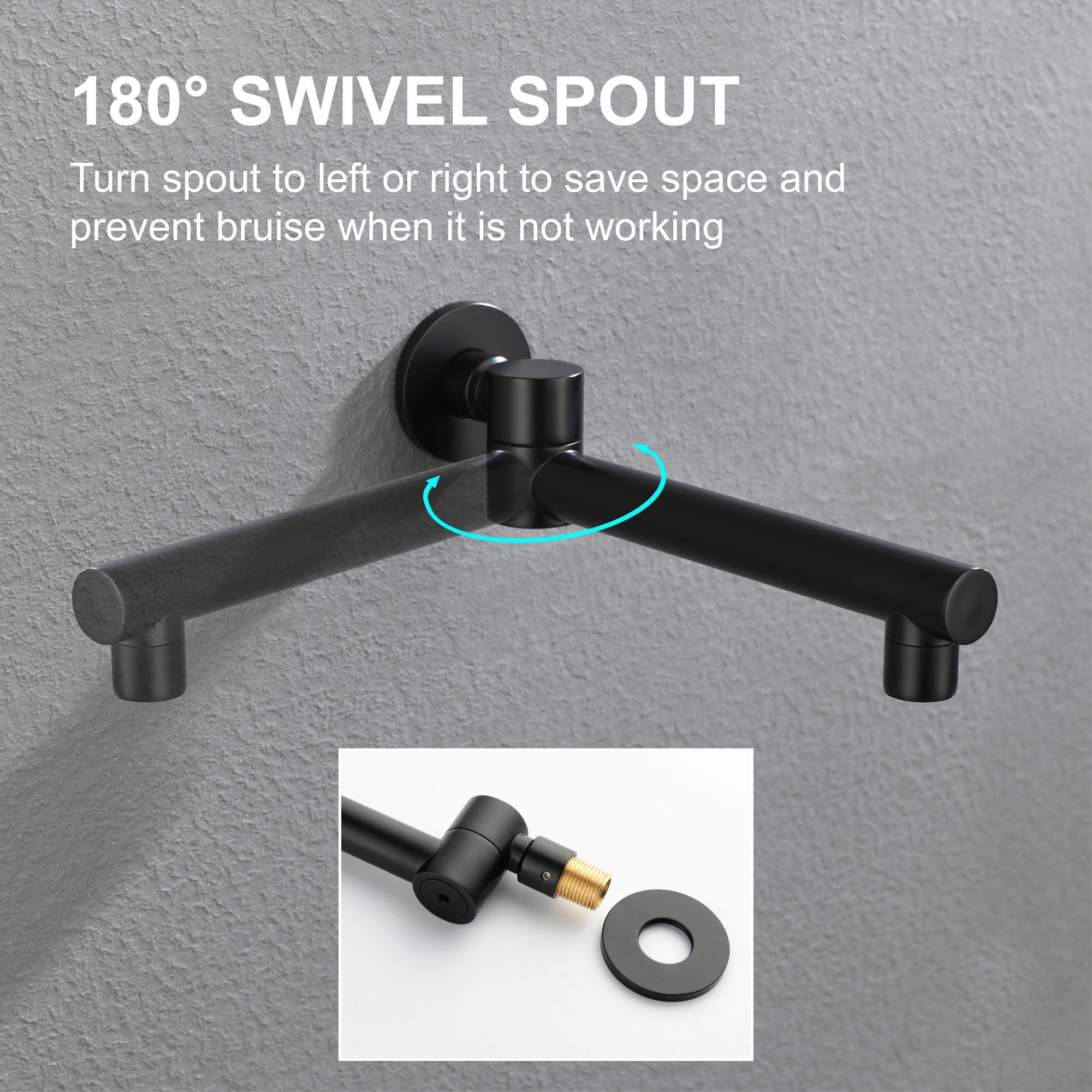 Shower Faucet Set with Tub Spout Rain Shower System Bathroom Shower Set Tub Shower Faucet Combo Set Complete Celling Mounted