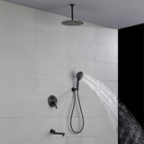 Shower Faucet Set with Tub Spout Rain Shower System Bathroom Shower Set Tub Shower Faucet Combo Set Complete Celling Mounted