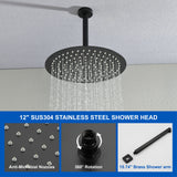 Shower Faucet Set with Tub Spout Rain Shower System Bathroom Shower Set Tub Shower Faucet Combo Set Complete Celling Mounted