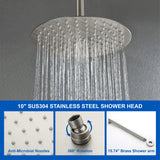 Shower Faucet Set with Tub Spout Rain Shower System Bathroom Shower Set Tub Shower Faucet Combo Set Complete Celling Mounted