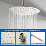 Shower Faucet Set with Tub Spout Rain Shower System Bathroom Shower Set Tub Shower Faucet Combo Set Complete Celling Mounted