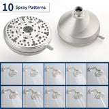 Two-Cross Handle Diverter Tub and Shower Set with ABS 10-Spray Head Shower