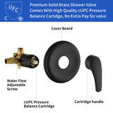 Wall Mounted Adjustable High Pressure 7-Spray Settings Filtered Handheld Shower with Valve