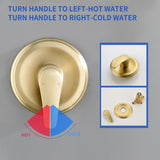Wall Mounted Adjustable High Pressure 7-Spray Settings Filtered Handheld Shower with Valve