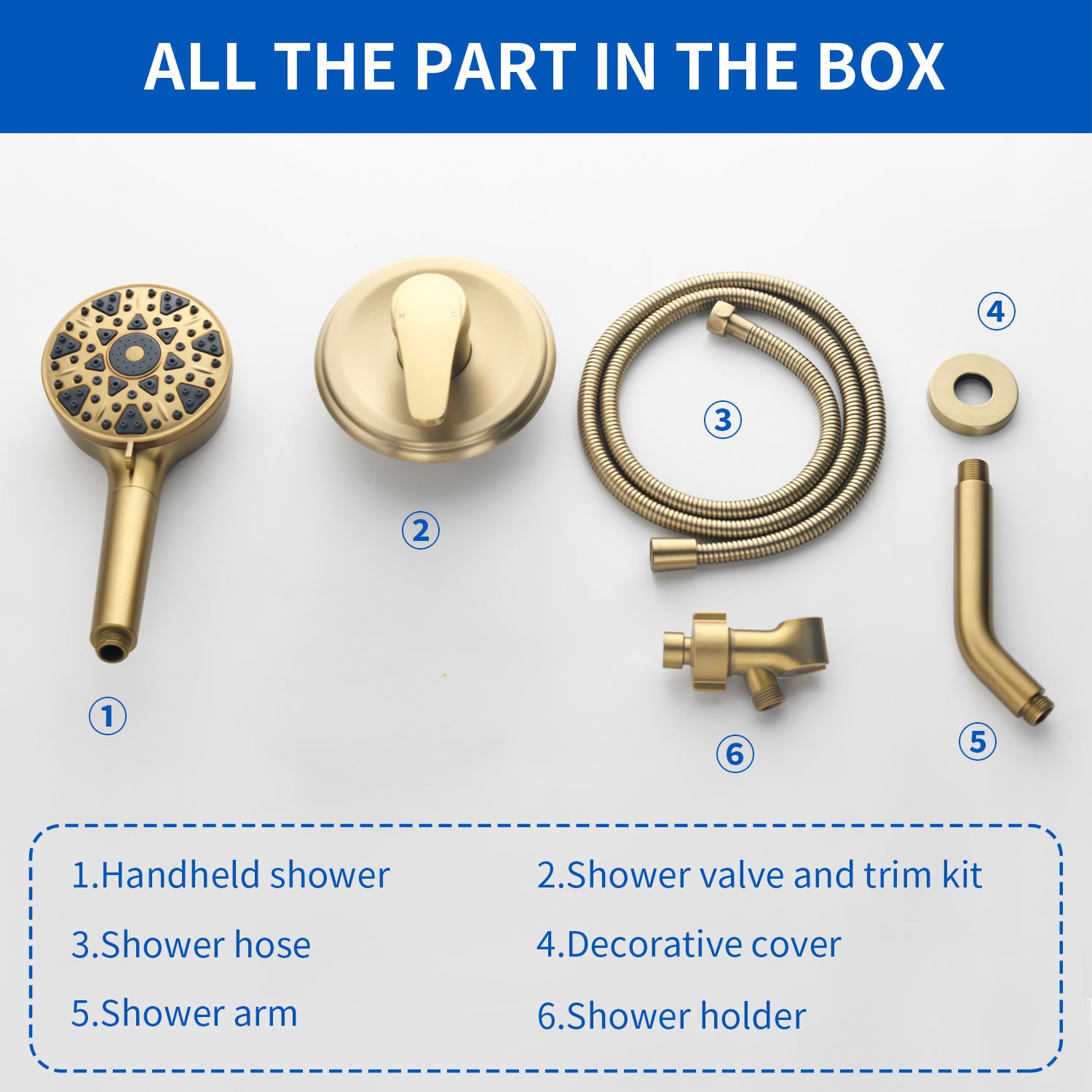 Wall Mounted Adjustable High Pressure 7-Spray Settings Filtered Handheld Shower with Valve