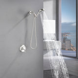 Wall Mounted Adjustable High Pressure 7-Spray Settings Filtered Handheld Shower with Valve