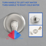 Wall Mounted Adjustable High Pressure 7-Spray Settings Filtered Handheld Shower with Valve