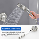 Wall Mounted Adjustable High Pressure 7-Spray Settings Filtered Handheld Shower with Valve