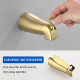 Tub and shower faucet kit with 7 functions 4.7-inch filtered hand shower valve included