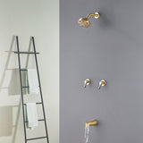2-Handle Bath and Shower Trim Kit with Diverter Tub Spout 6-Setting Tub Shower Faucet with Valve In Matte Black, Brushed Nickel, Brushed Gold