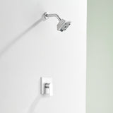 Wall Mount 5-Spray Shower Trim Kit 1-Handle Single Function Pressure Balancing Shower System - Matte Black, Brushed Nickel, Brushed Gold