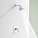 Wall Mount 5-Spray Shower Trim Kit 1-Handle Single Function Pressure Balancing Shower System - Matte Black, Brushed Nickel, Brushed Gold