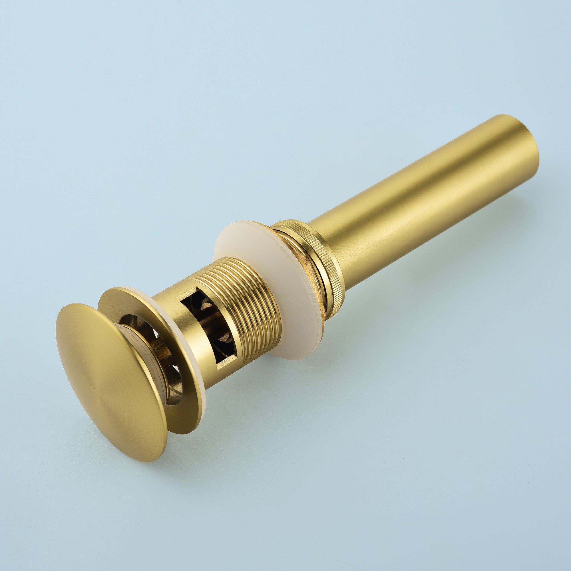 SHAMANDA Brass Bathroom Sink Drain, Vessel Vanity Sink Pop Up Drain Stopper with Overflow Lavatory Drain Assembly