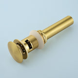 SHAMANDA Brass Bathroom Sink Drain, Vessel Vanity Sink Pop Up Drain Stopper with Overflow Lavatory Drain Assembly
