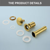 SHAMANDA Brass Bathroom Sink Drain, Vessel Vanity Sink Pop Up Drain Stopper with Overflow Lavatory Drain Assembly