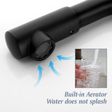 Widespread Bathroom Faucet with 360 Degree Swivel Nozzle and Spout 2 Unique Knob Handles Bathroom Sink Faucet 3 Hole