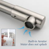 Widespread Bathroom Faucet with 360 Degree Swivel Nozzle and Spout 2 Unique Knob Handles Bathroom Sink Faucet 3 Hole