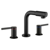 Widespread Bathroom Faucet with 360 Degree Swivel Nozzle and Spout 2 Unique Knob Handles Bathroom Sink Faucet 3 Hole
