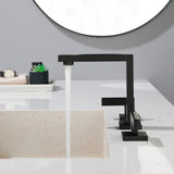 Bathroom Faucet Widespread Bathroom Faucet 3 Hole Vanity Faucet with Supply Hoses SUS 304 Stainless Steel