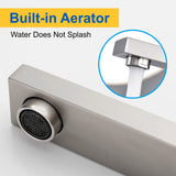 Bathroom Faucet Widespread Bathroom Faucet 3 Hole Vanity Faucet with Supply Hoses SUS 304 Stainless Steel