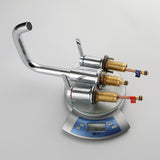 360° rotation Bathroom Faucet  3 Hole 2 Handle Sink Faucet