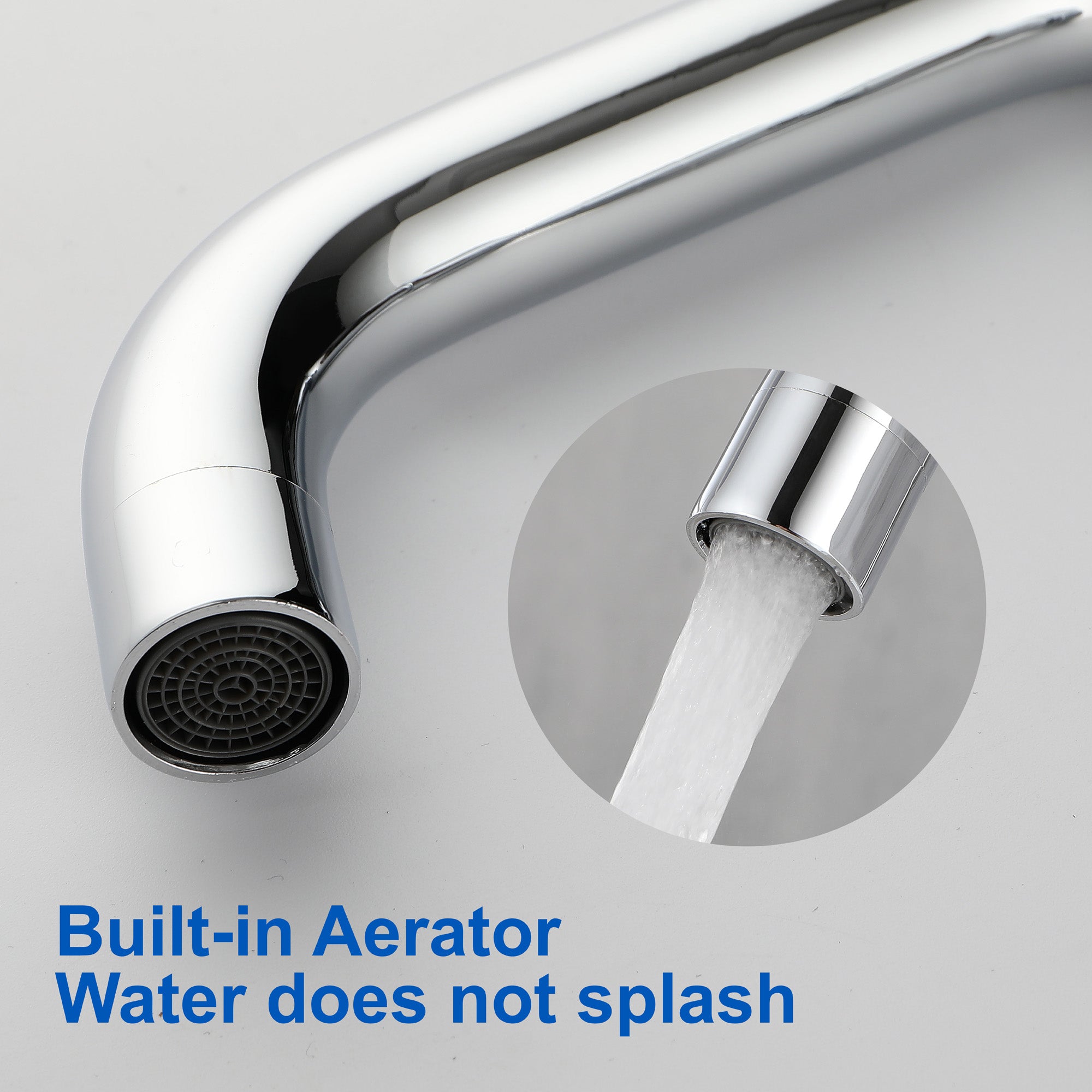 360° rotation Bathroom Faucet  3 Hole 2 Handle Sink Faucet