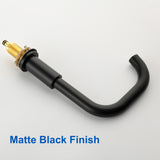8 Inch Widespread Bathroom Faucet Black Matte, 2 Handle 3 Hole Brass Bathroom Lavatory Sink Faucet