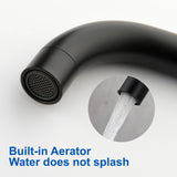 8 Inch Widespread Bathroom Faucet Black Matte, 2 Handle 3 Hole Brass Bathroom Lavatory Sink Faucet