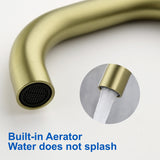 8 Inch Widespread Bathroom Faucet Black Matte, 2 Handle 3 Hole Brass Bathroom Lavatory Sink Faucet