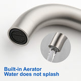 8 Inch Widespread Bathroom Faucet Black Matte, 2 Handle 3 Hole Brass Bathroom Lavatory Sink Faucet