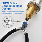 8 Inch Widespread Bathroom Faucet Black Matte, 2 Handle 3 Hole Brass Bathroom Lavatory Sink Faucet