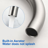 Bathroom Vanity Sink Faucet 3 Holes, Mordern 2 Handle 8 Inch Widespread Bathroom Lavatory