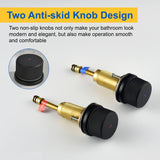 Waterfall Bathroom Tub Filler, Bathtub Faucet 3 Holes, Deck Mount Roman Tub Faucet