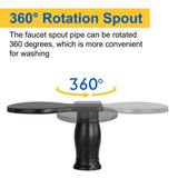 Waterfall Bathroom Tub Filler, Bathtub Faucet 3 Holes, Deck Mount Roman Tub Faucet