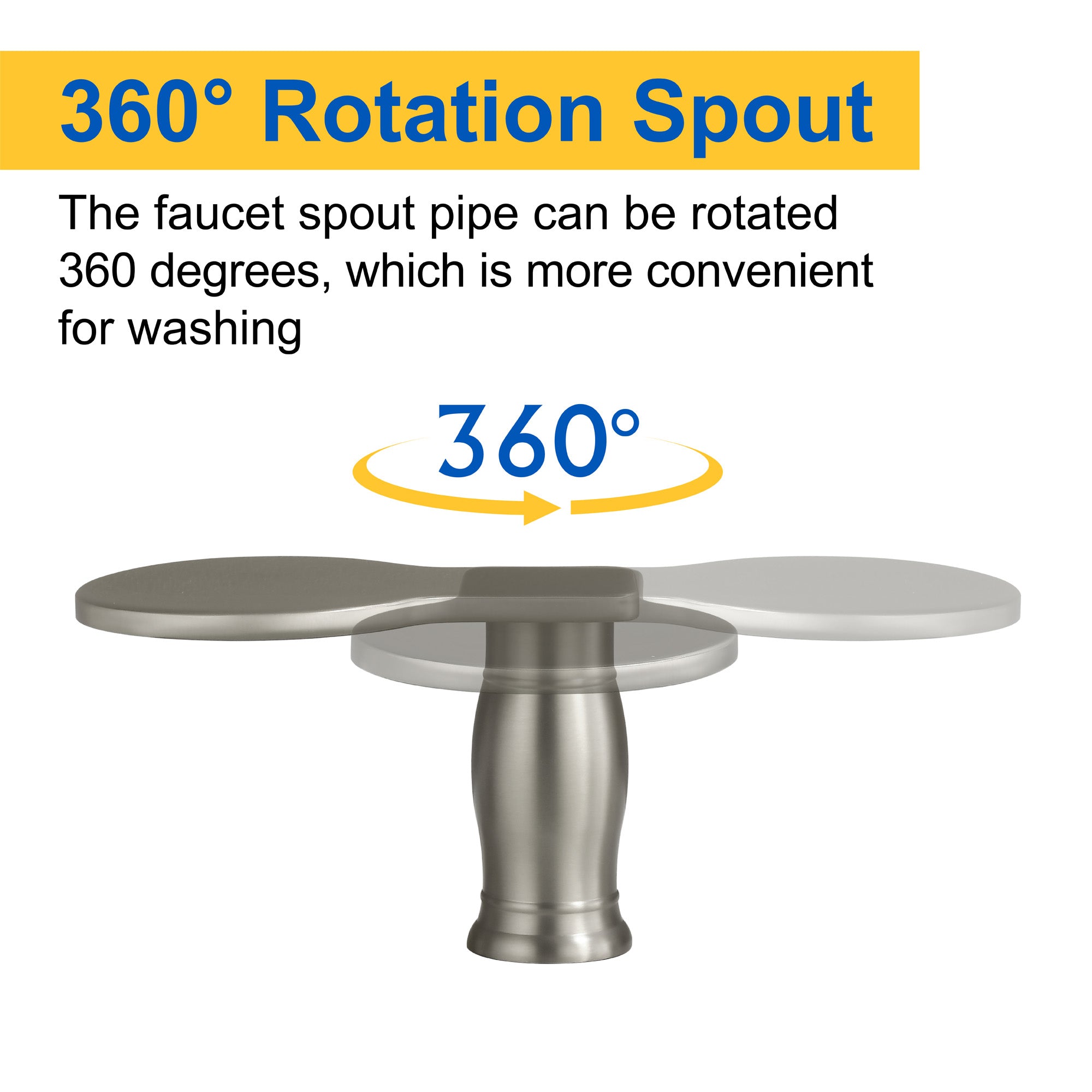 Waterfall Bathroom Tub Filler, Bathtub Faucet 3 Holes, Deck Mount Roman Tub Faucet