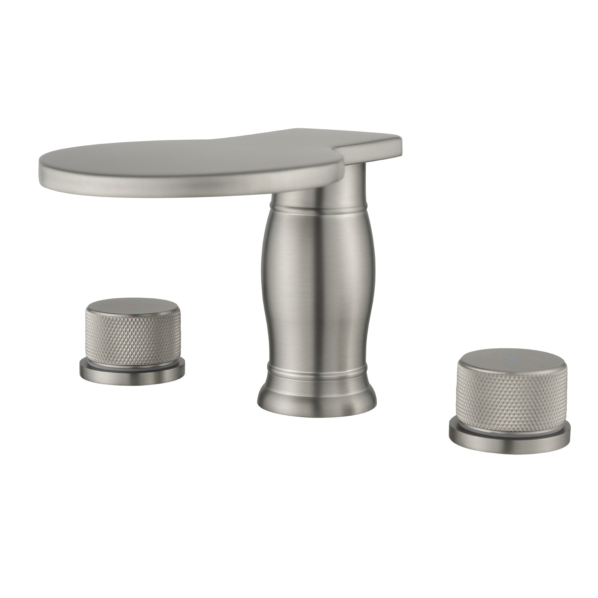 Waterfall Bathroom Tub Filler, Bathtub Faucet 3 Holes, Deck Mount Roman Tub Faucet