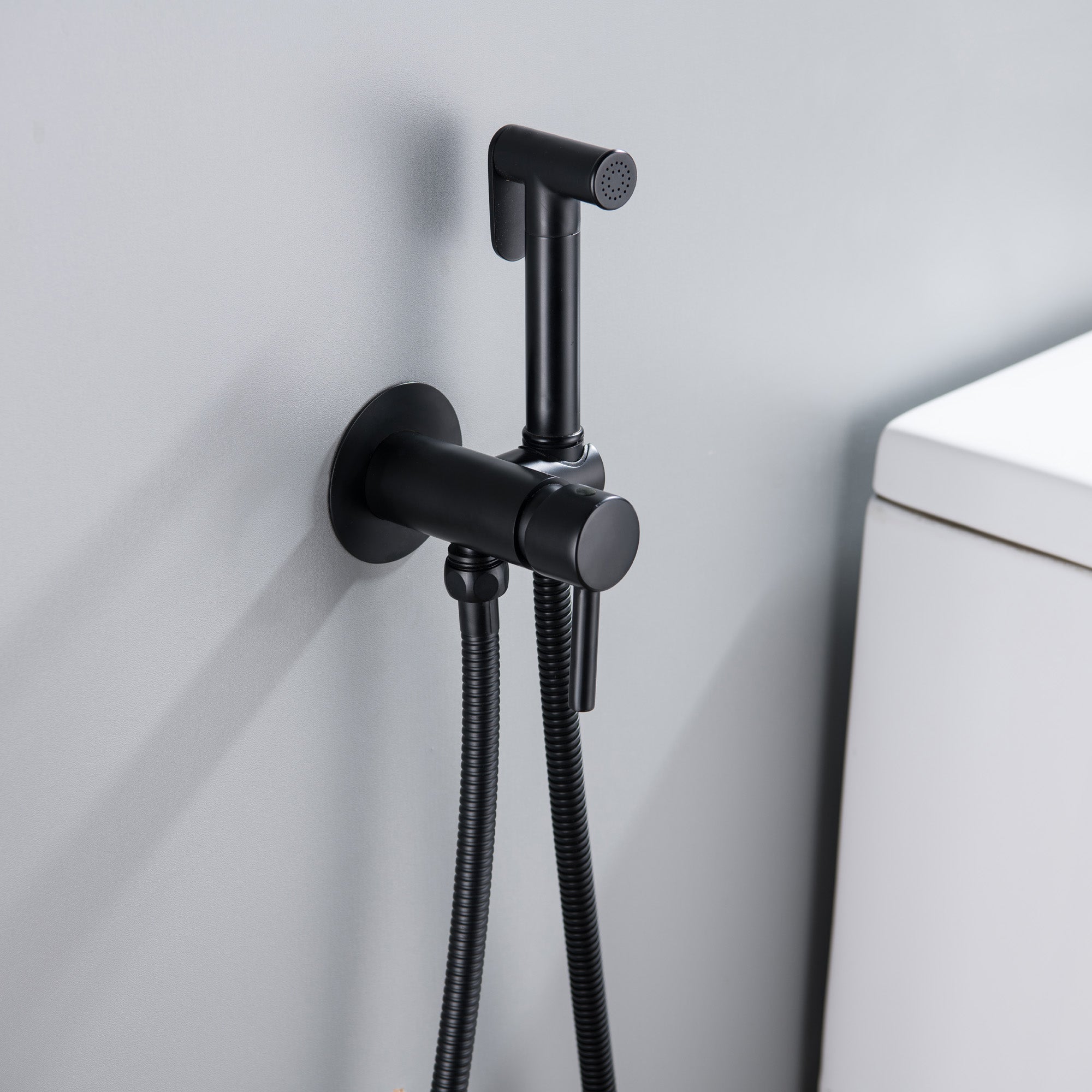 Bidet Sprayer for Toilet, Stainless Steel Handheld Sprayer Attachment with hose for Feminine Wash, Baby Diaper Cloth Washer and Shower Sprayer for Pet, Wall or Toilet Mount